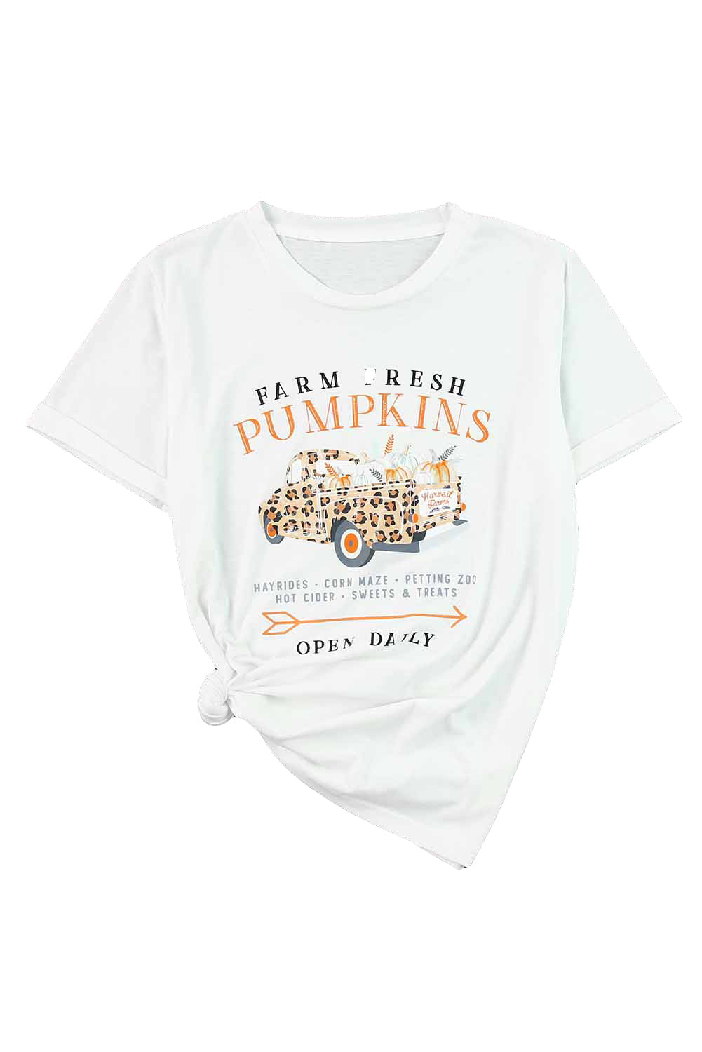 Leopard Pumpkin Truck Tee