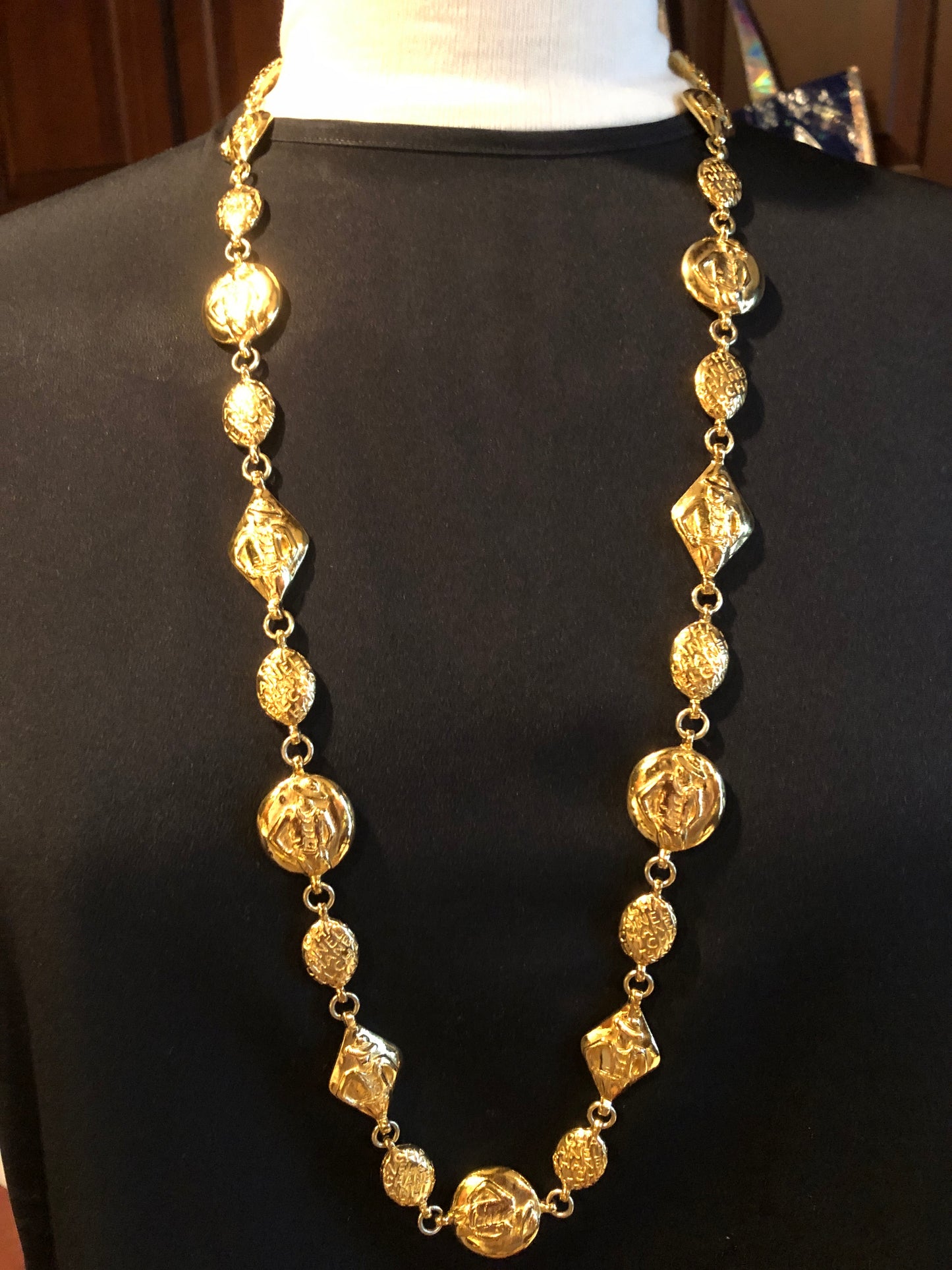 CHANEL Vintage 90’s Coco Mlle Beads Necklace