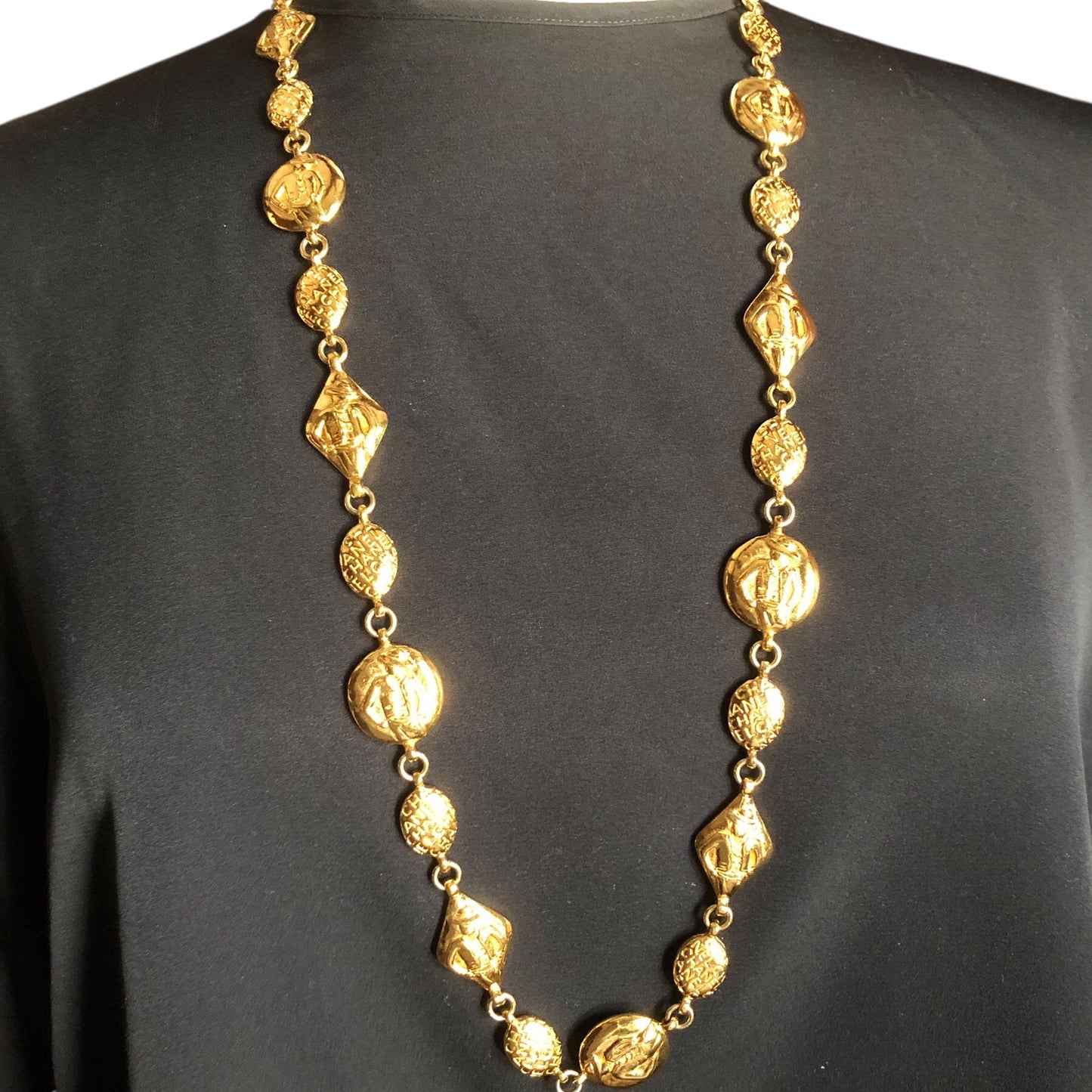 CHANEL Vintage 90’s Coco Mlle Beads Necklace