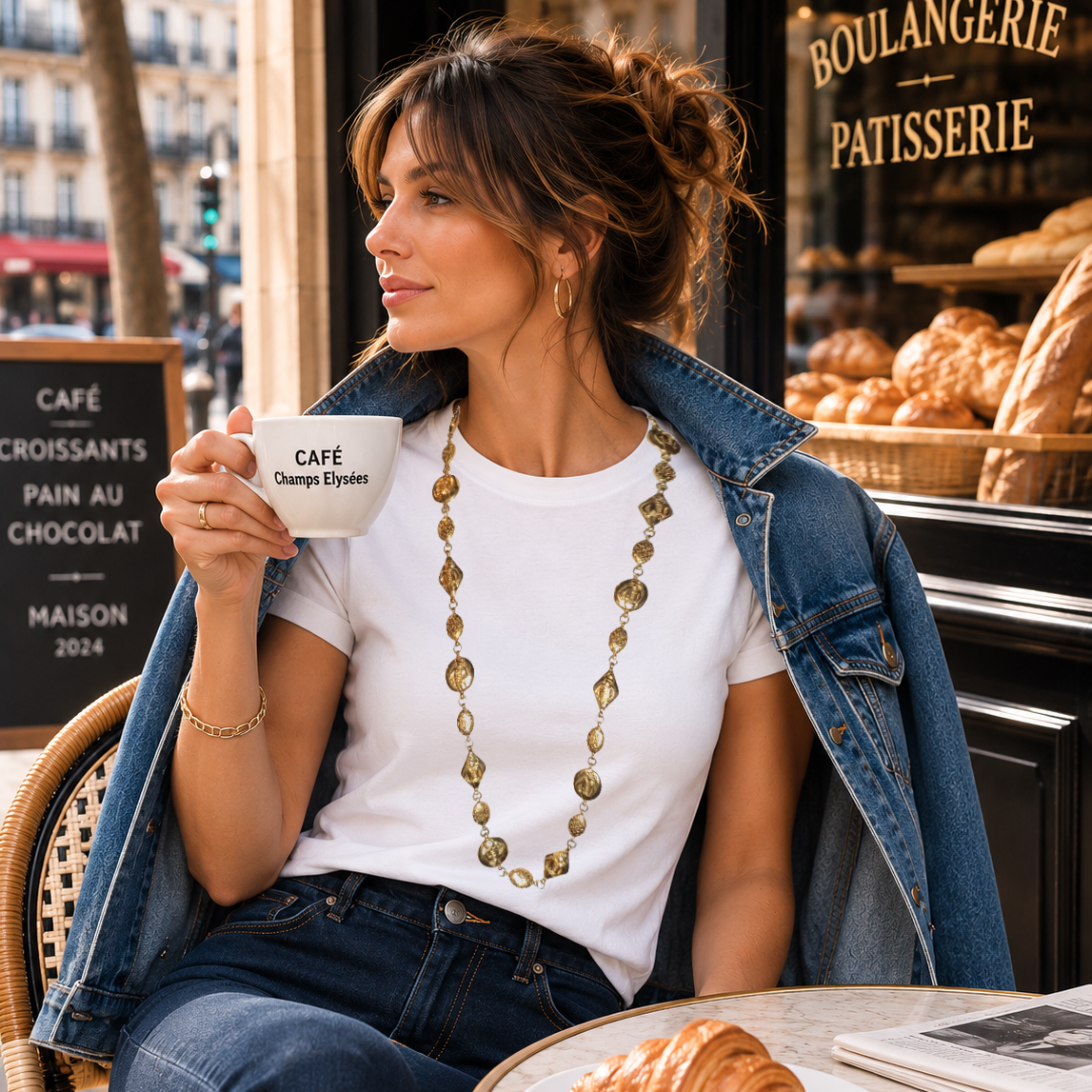 CHANEL Vintage 90’s Coco Mlle Beads Necklace