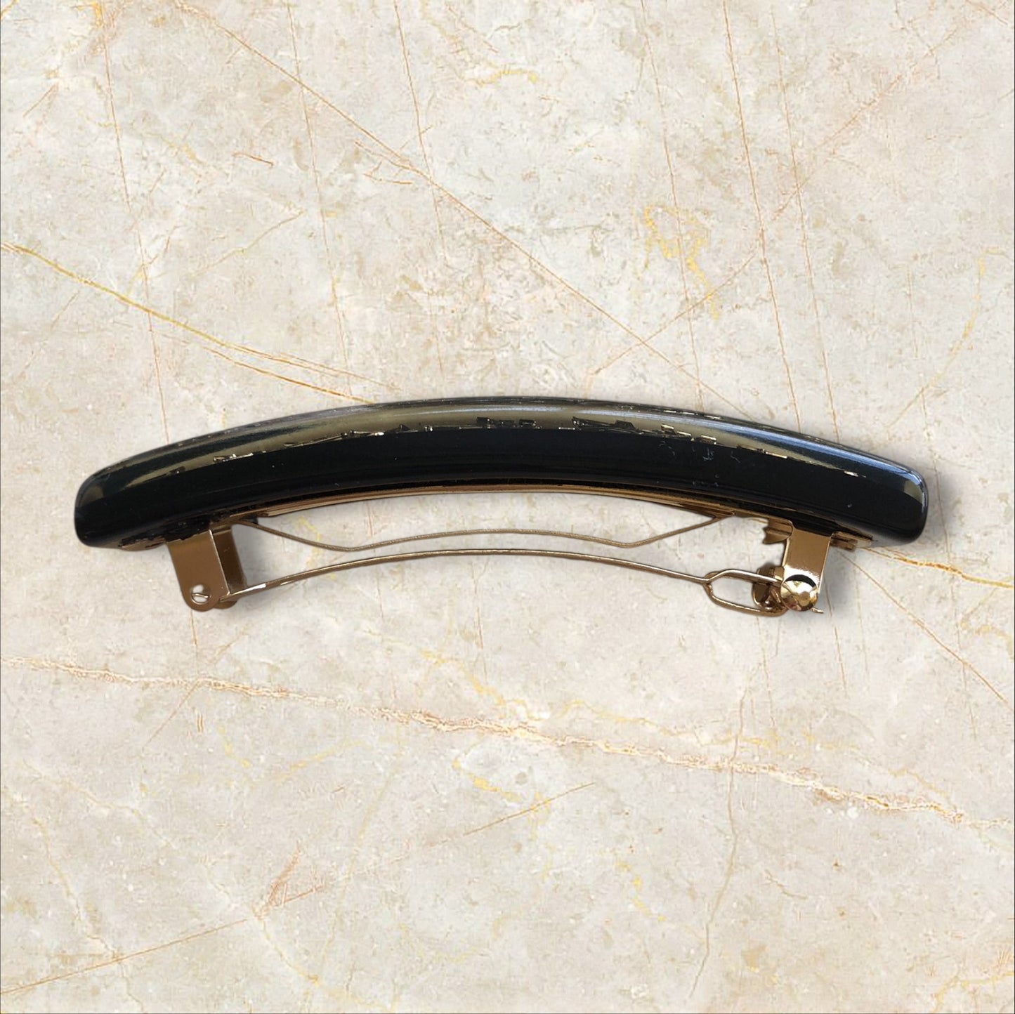Louis Vuitton M65304 Barrette Inclusion Noir Black Hair Clip Box Dust Bag