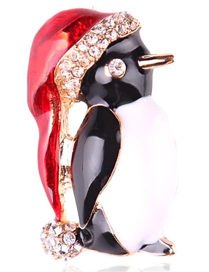 Penguin Gold Brooch