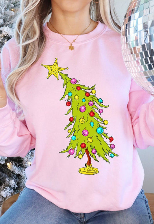 Whoville/Grinch Pink Sweatshirt