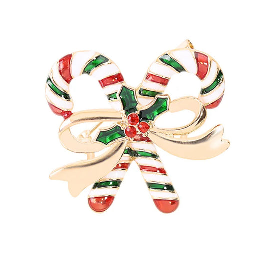 Candy Canes Brooch