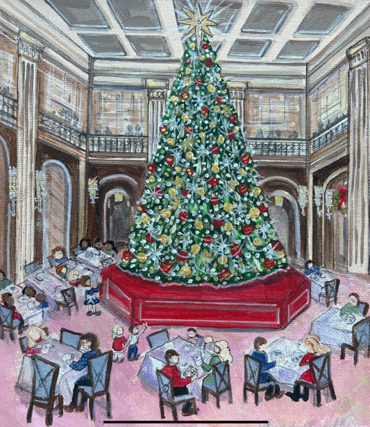 Marshall Field’s Walnut Room Great Tree Print
