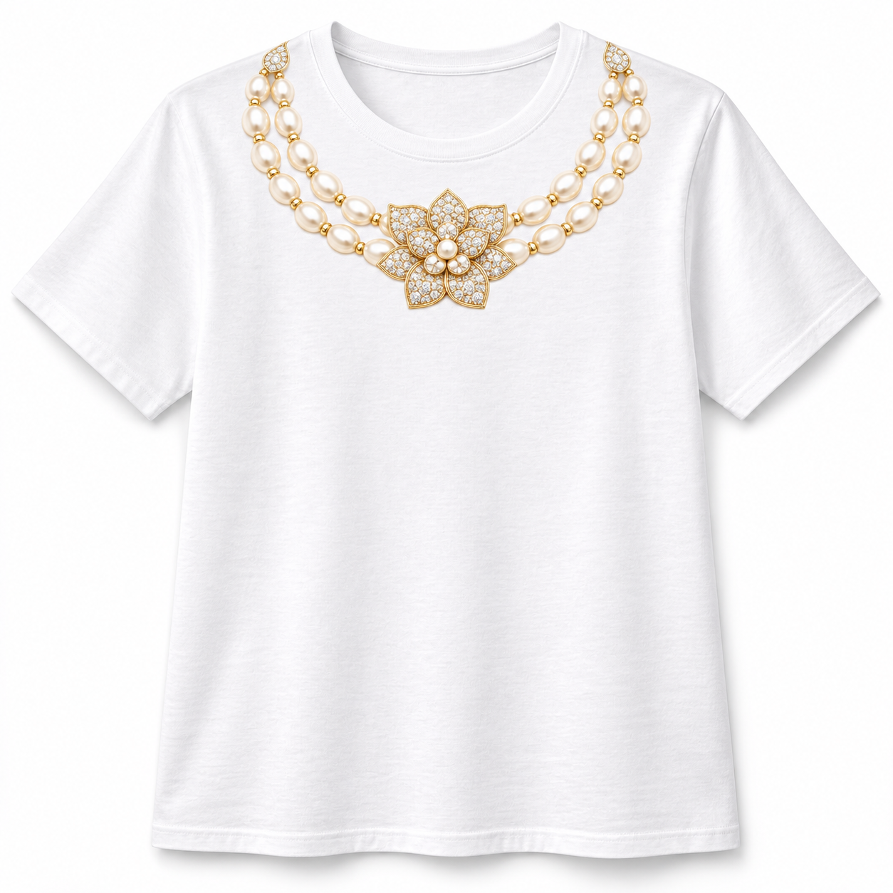 Pearl Blossom Illustrated Tee