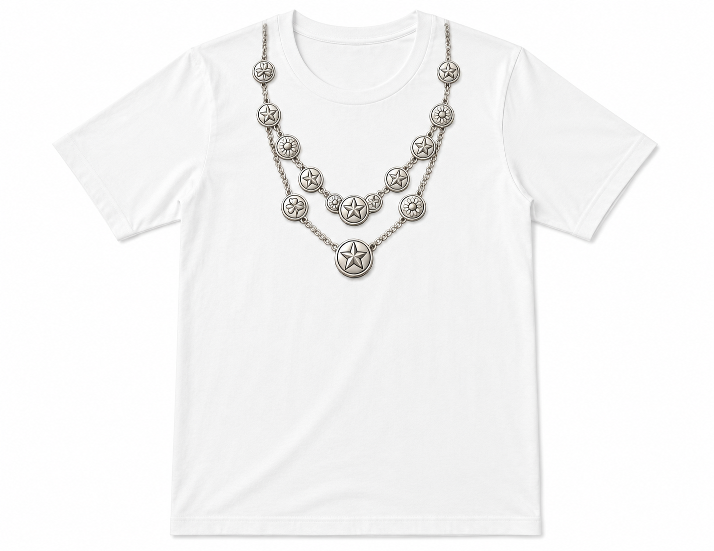 Star Motif Illusion Tee