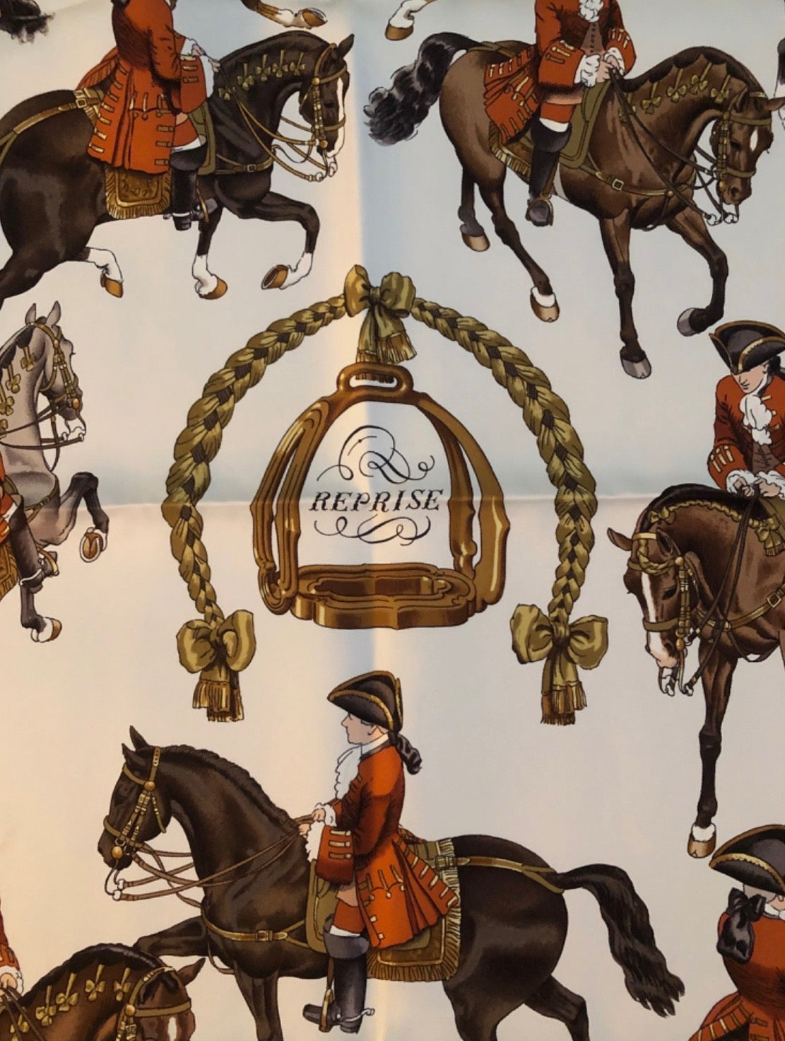 Hermes Carres 90 Reprise by LeDoux VTG Scarf