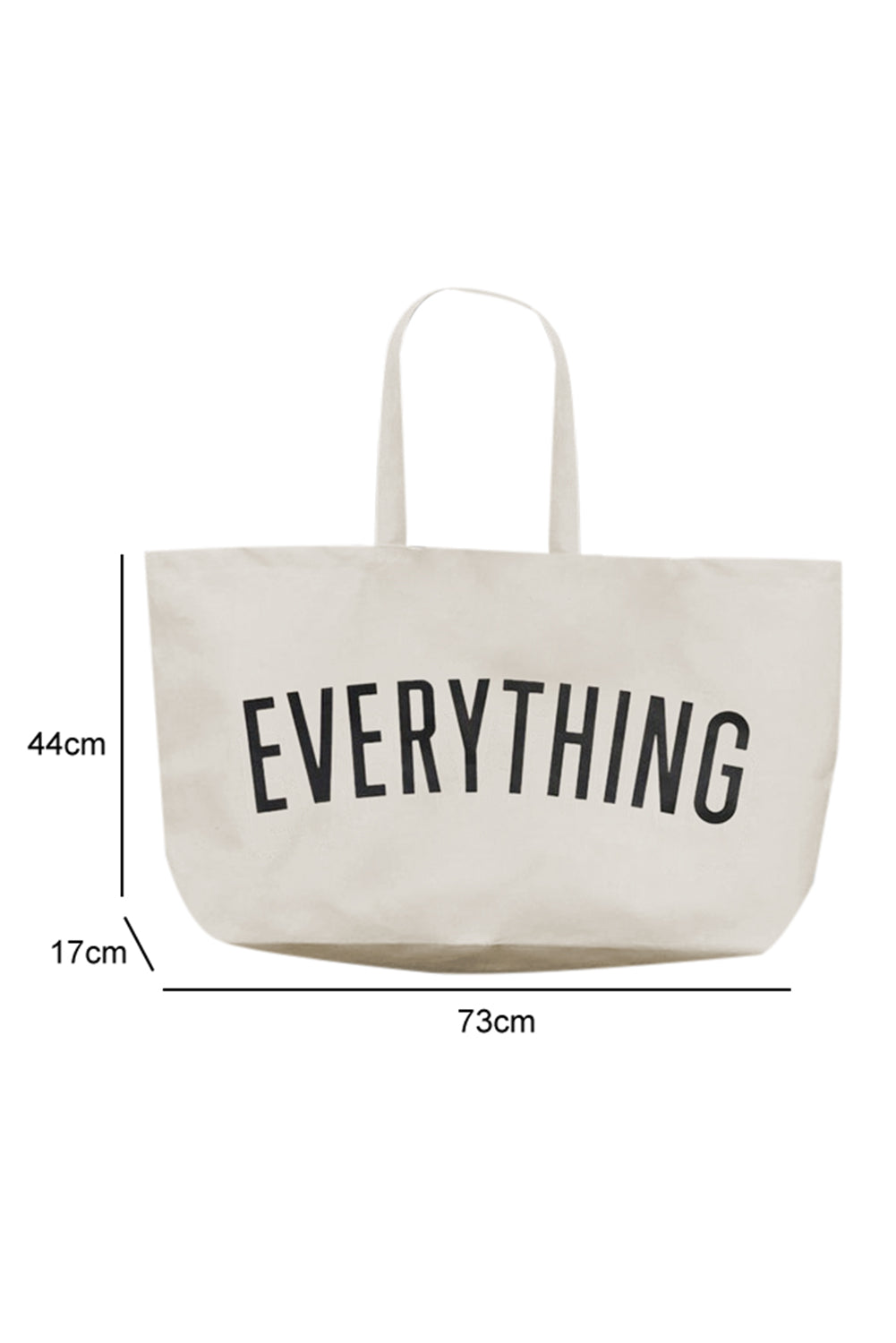 EVERYTHING Large Canvas Tote Bag