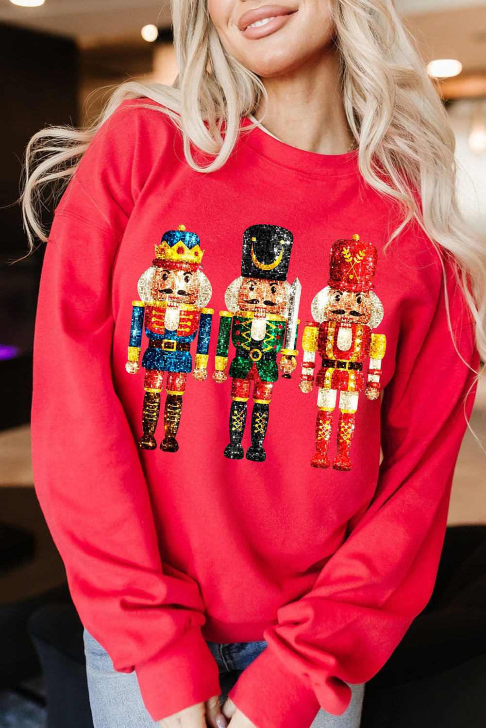 Metallic Nutcracker Sweatshirt