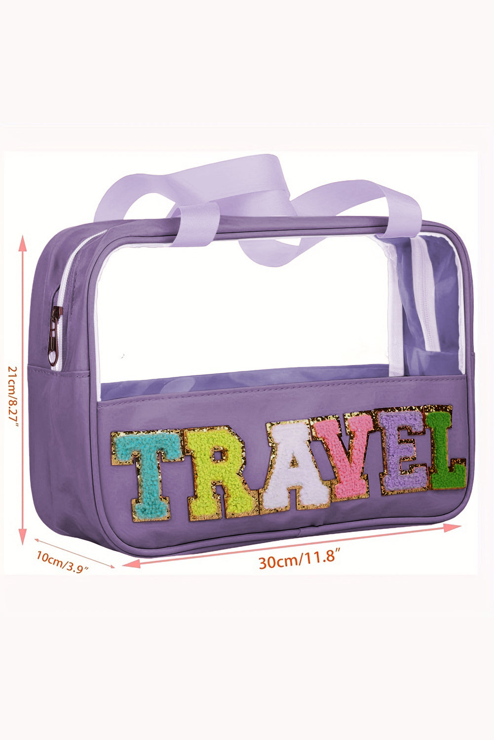 TRAVEL Clear Plastic Makeup Bag