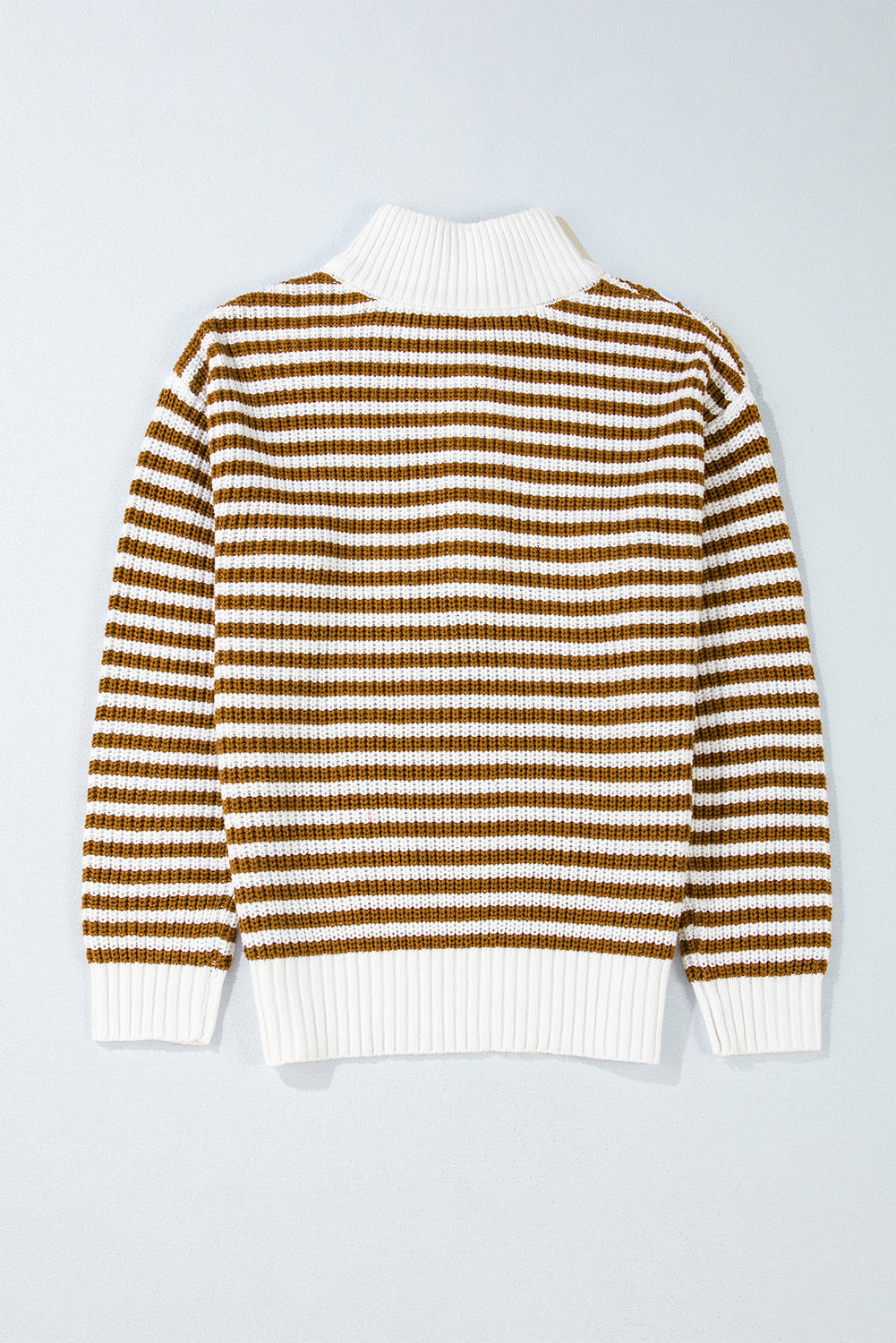 Stripe Zip Up Sweater