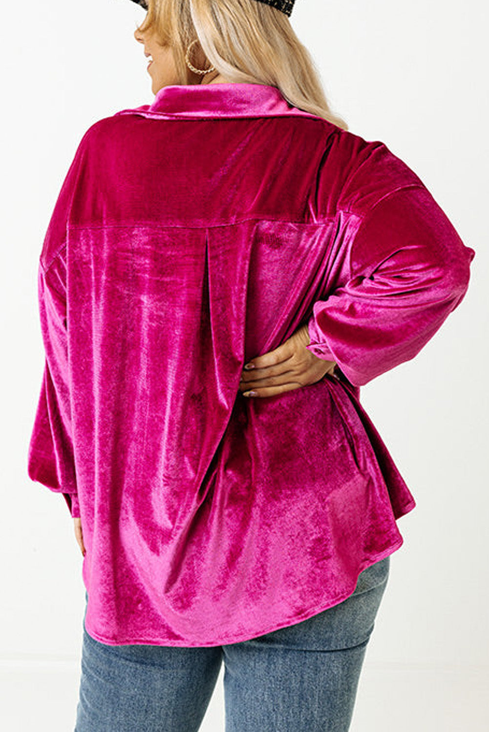 Velour Shirt Plus Size