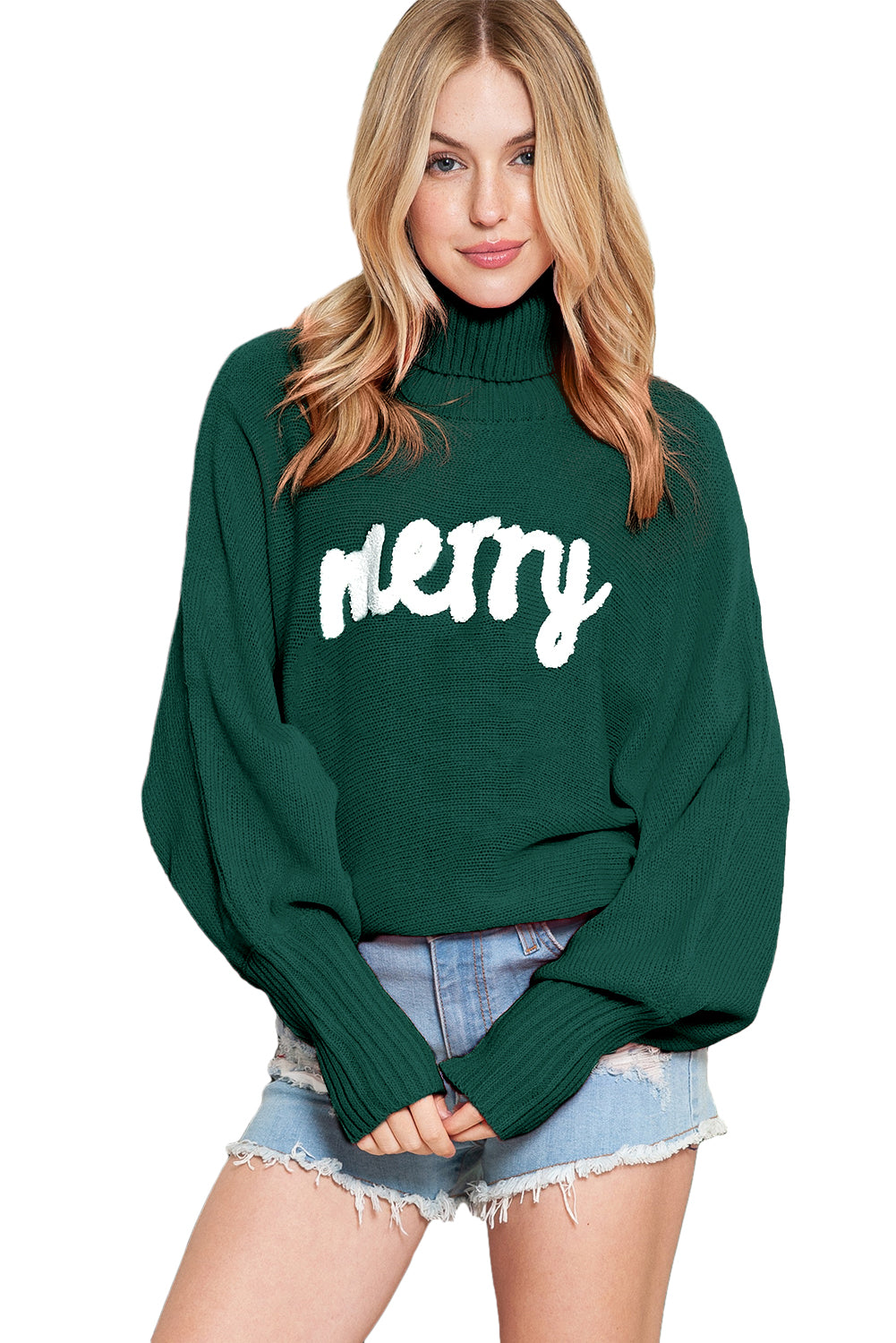 Batwing Sleeve Merry Sweater