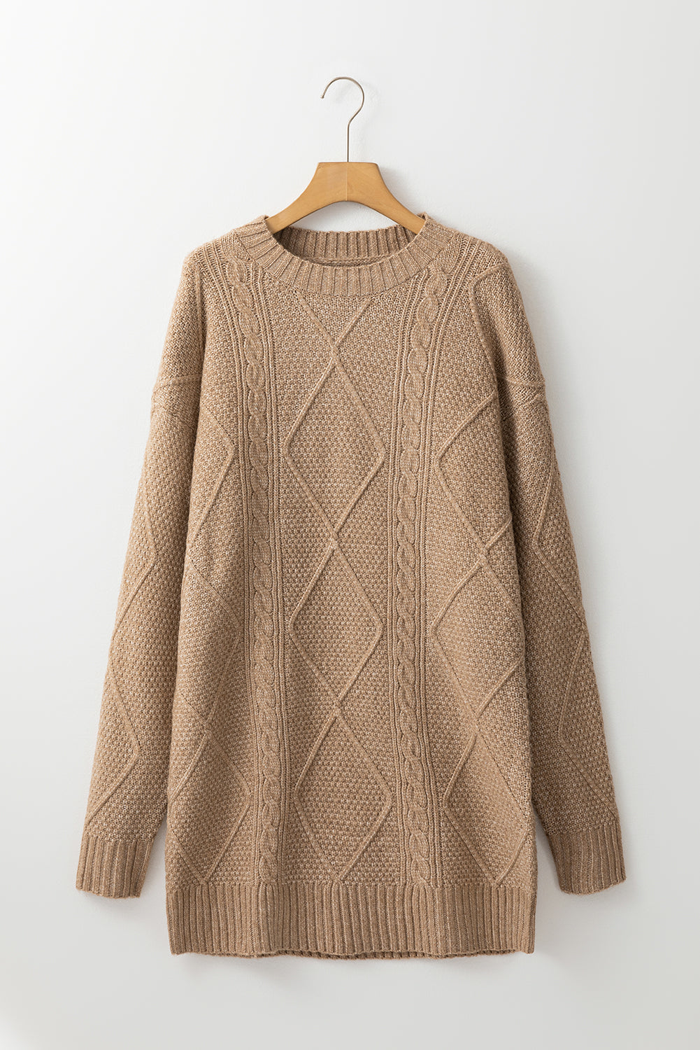 Cable Knit Sweater Dress/Tunic