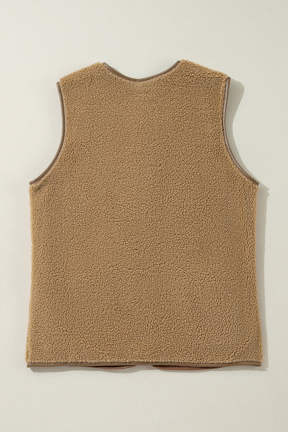 Fleece Collarless Vest