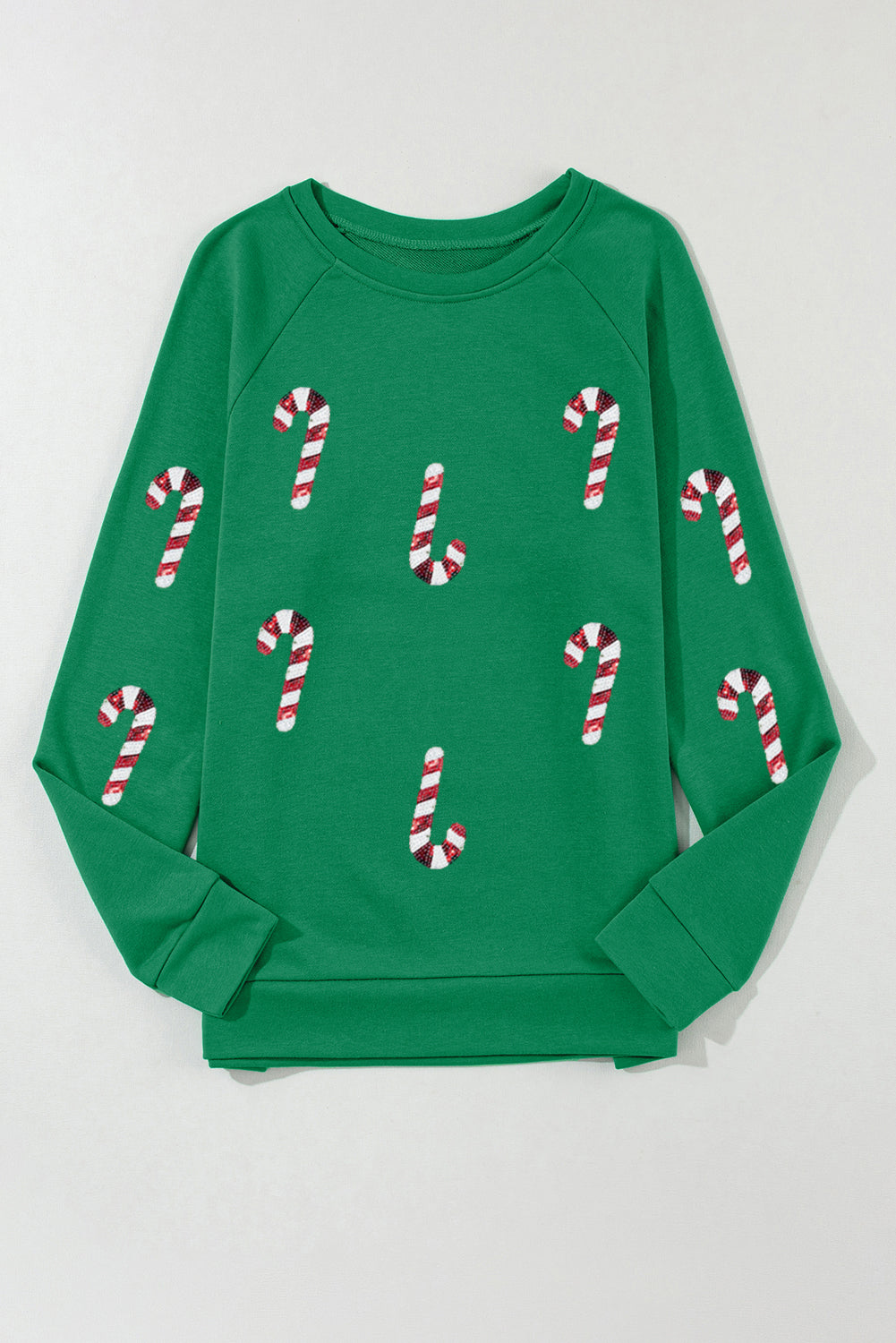 Candy Cane Print Sweatshirt