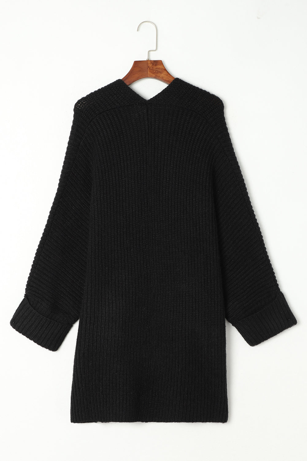 Batwing Sleeve Oversized Cable Knit Cardigan