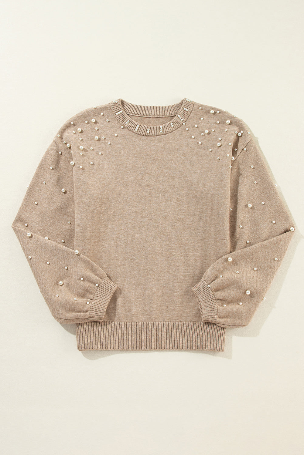 Pearl Drop Shoulder Sweater