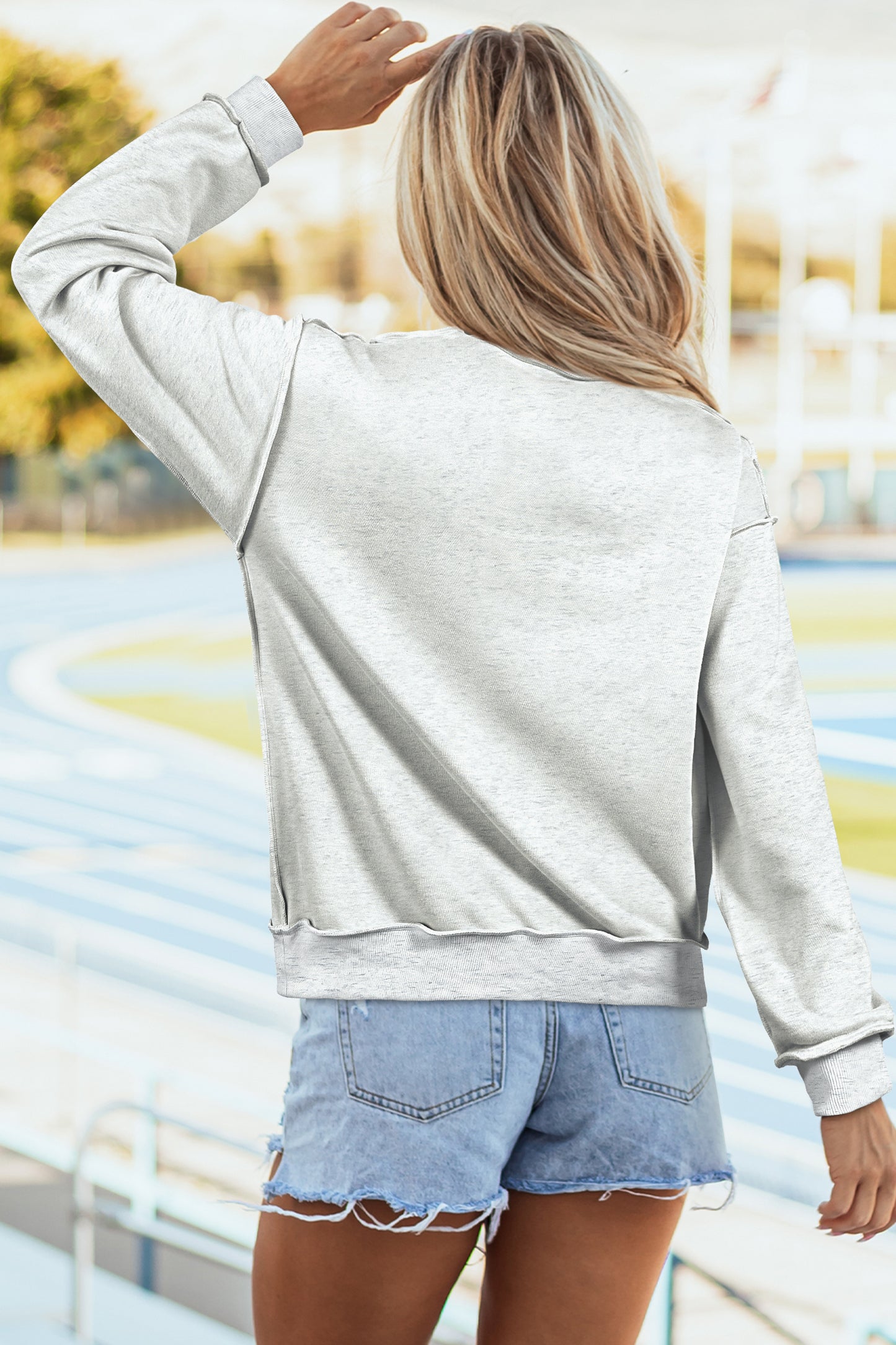 Reversible Mock Neck Sweatshirt