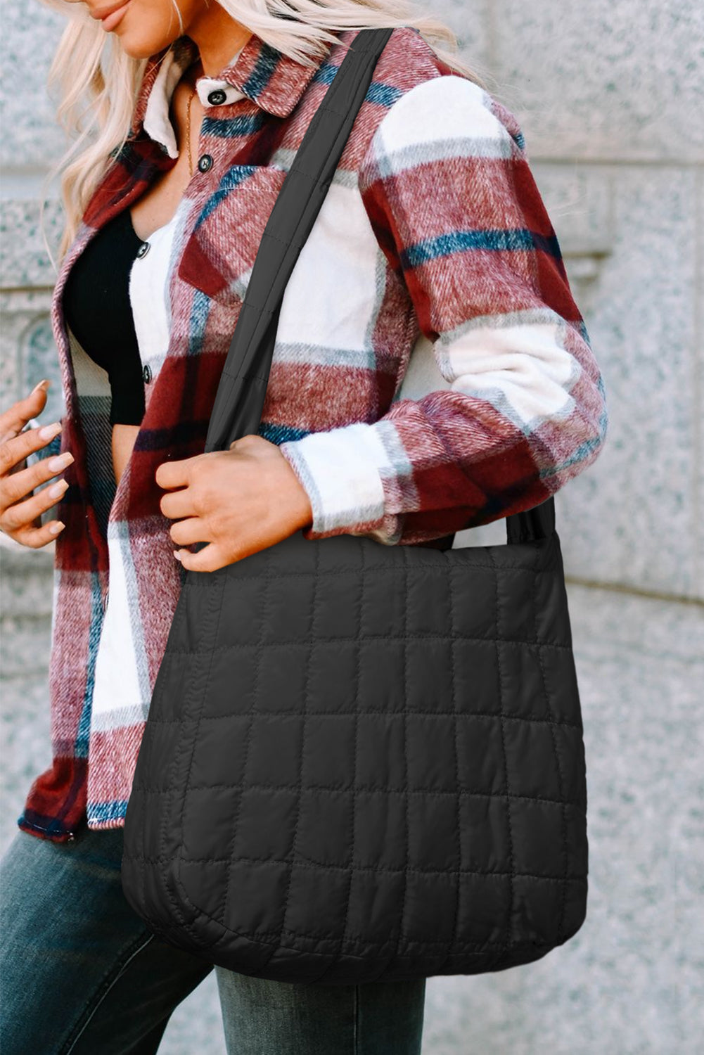 Quilted Oversize Shoulder Bag