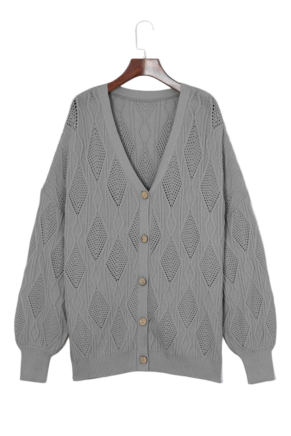 Lightweight V-Neck Cardigan Plus Size