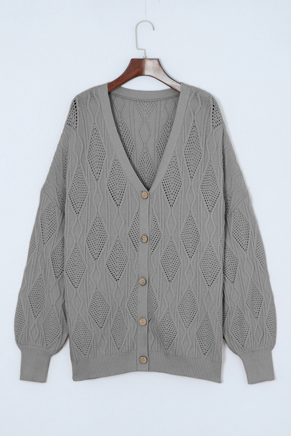 Lightweight V-Neck Cardigan Plus Size