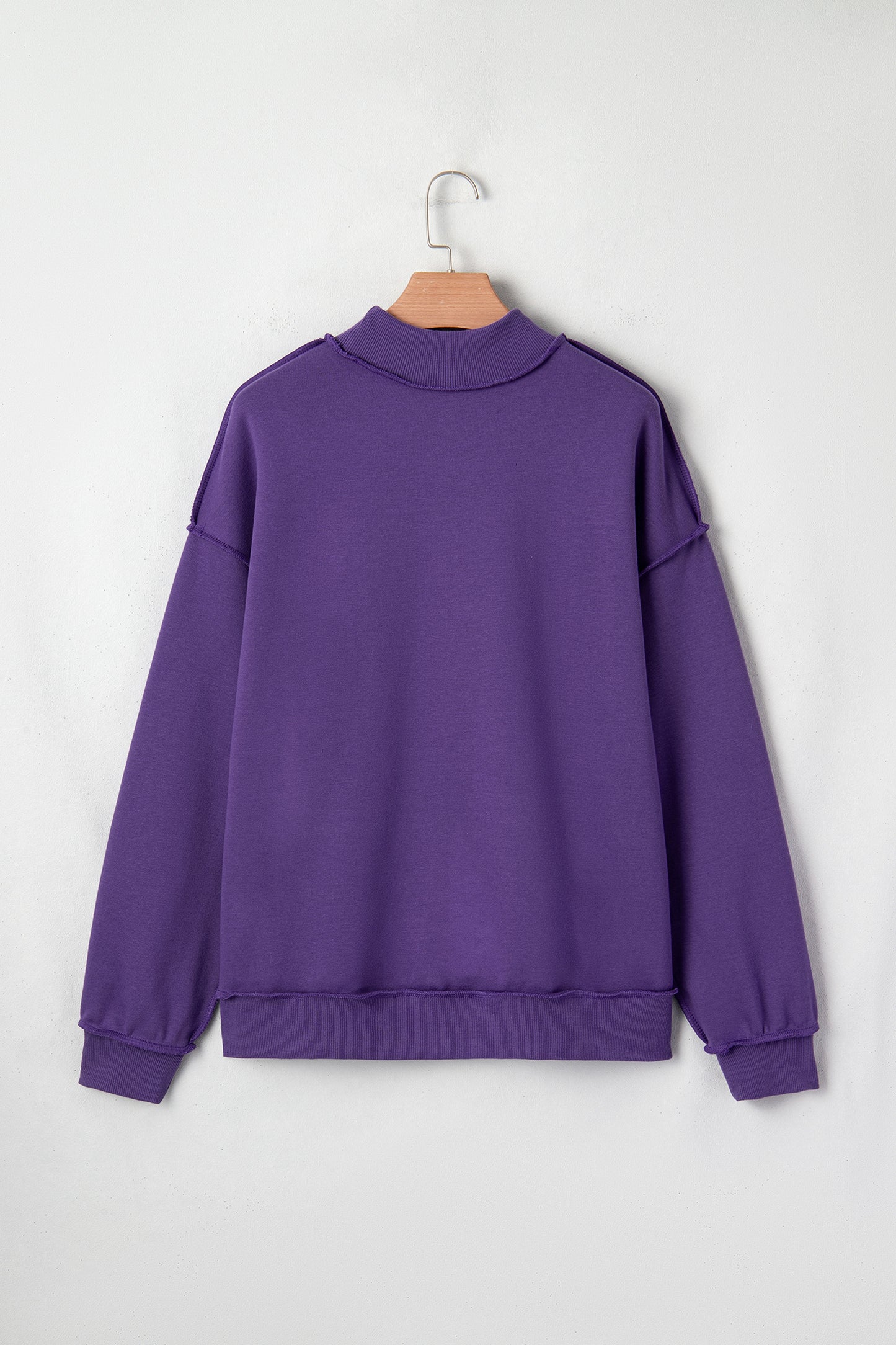 Reversible Mock Neck Sweatshirt