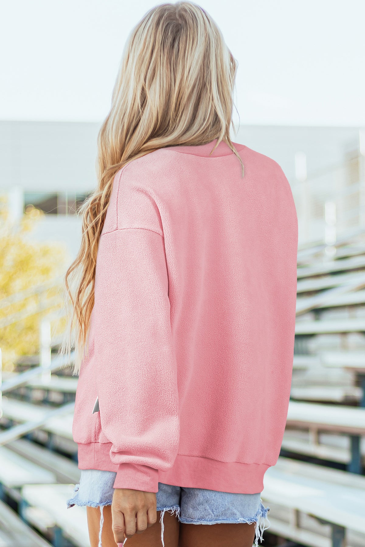 Reversible Mock Neck Sweatshirt