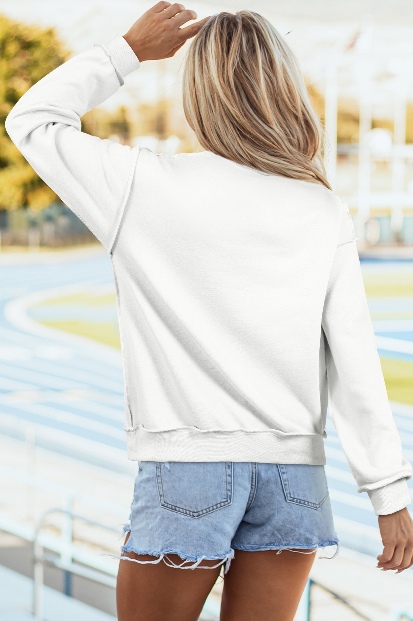 Reversible Mock Neck Sweatshirt