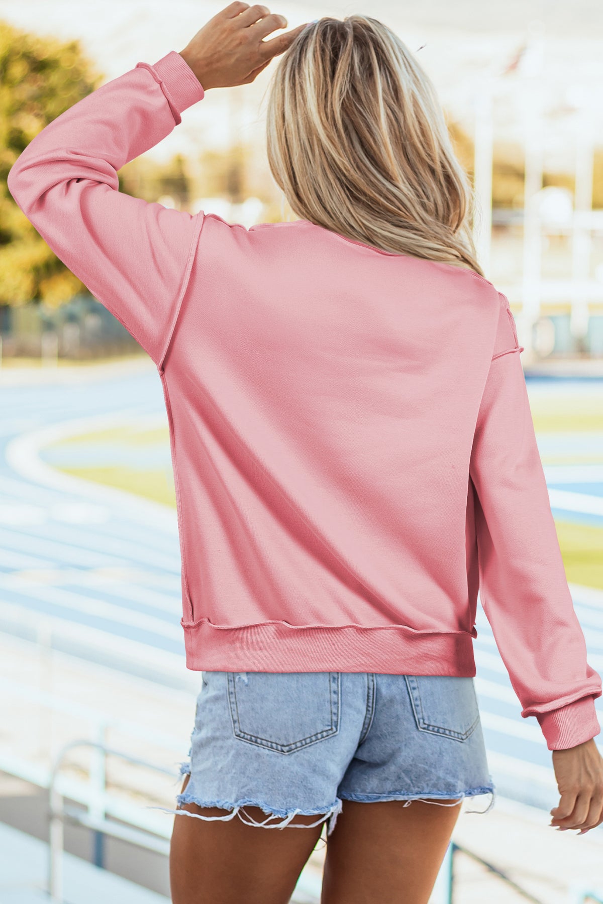 Reversible Mock Neck Sweatshirt