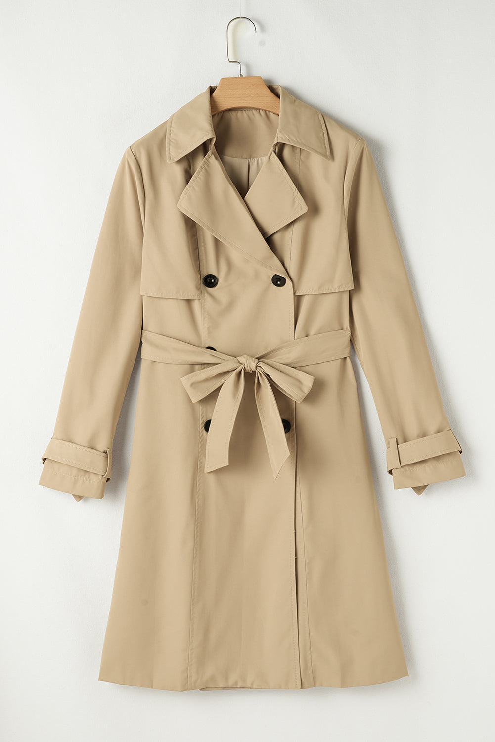 Khaki Belted Trench Coat