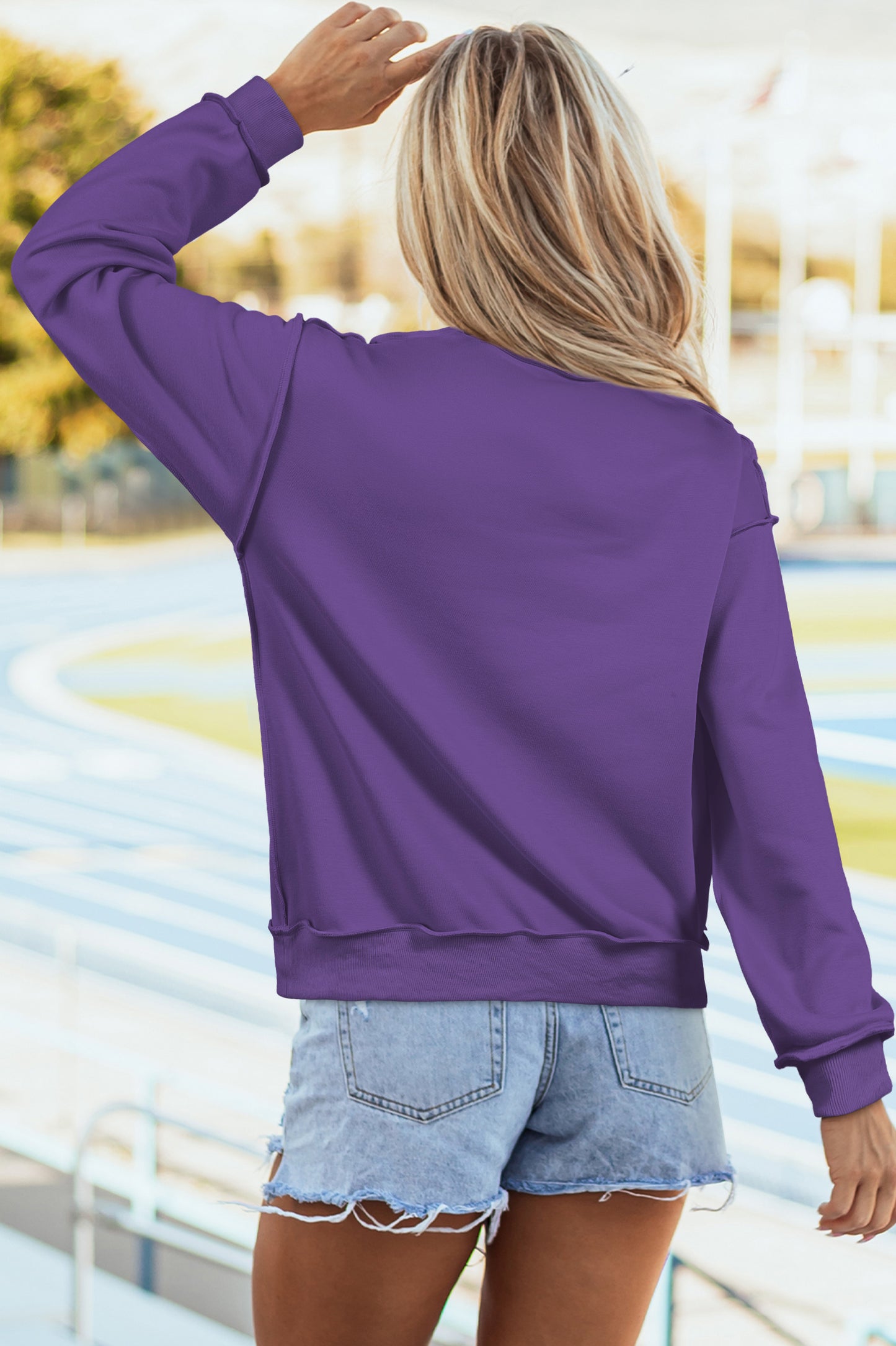 Reversible Mock Neck Sweatshirt