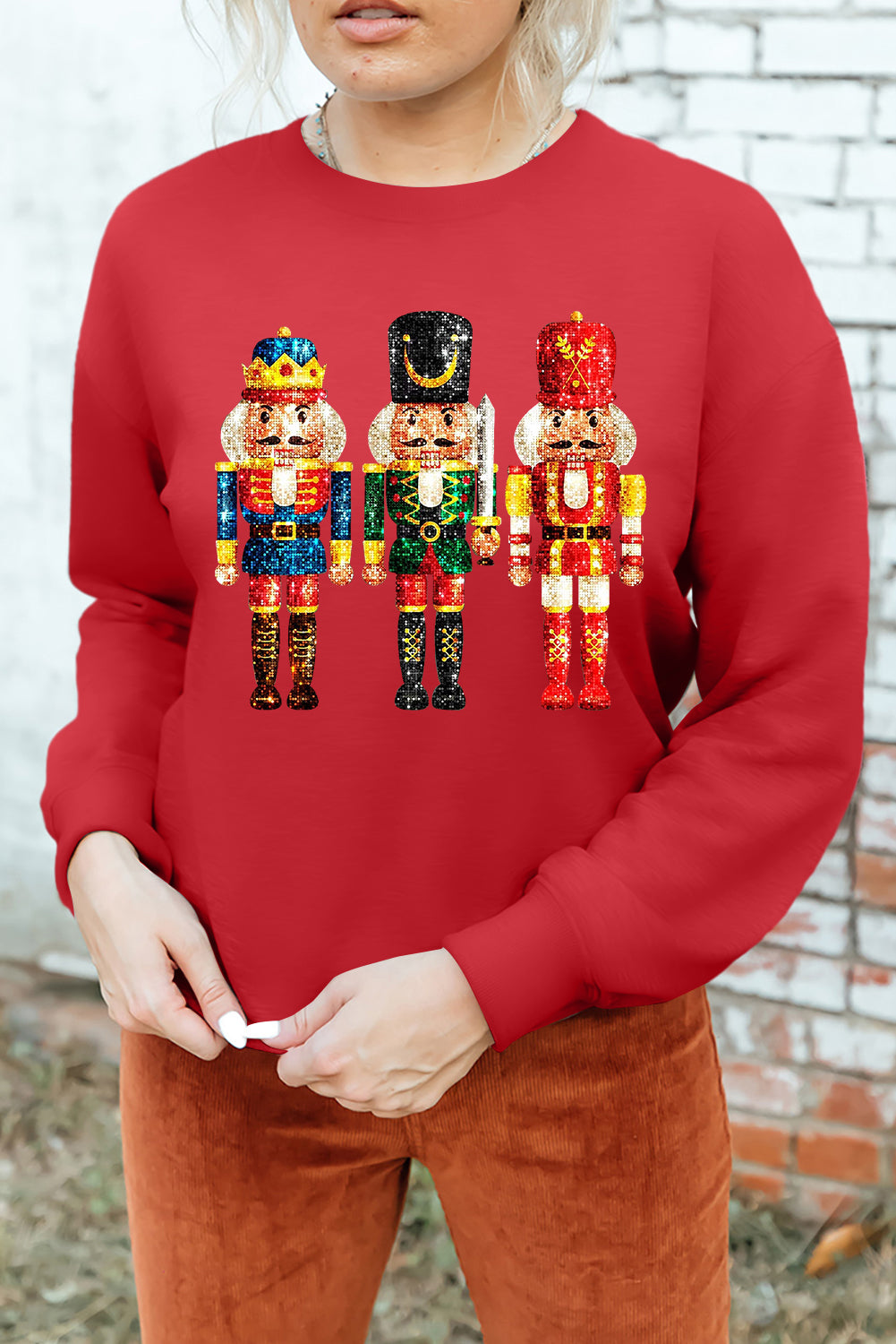 Metallic Nutcracker Sweatshirt