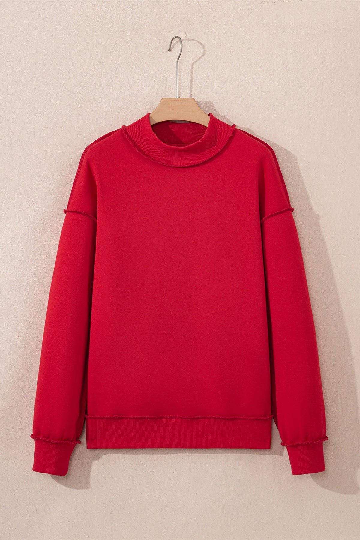 Reversible Mock Neck Sweatshirt