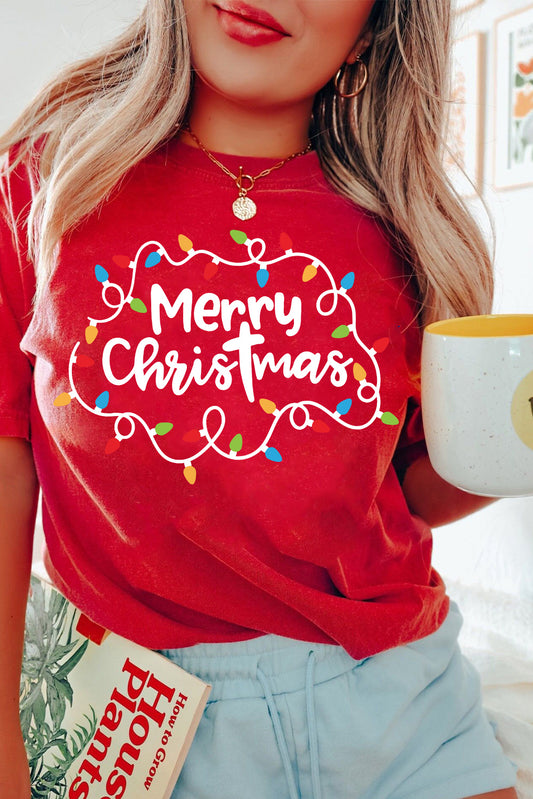 Merry Christmas Lights Tee