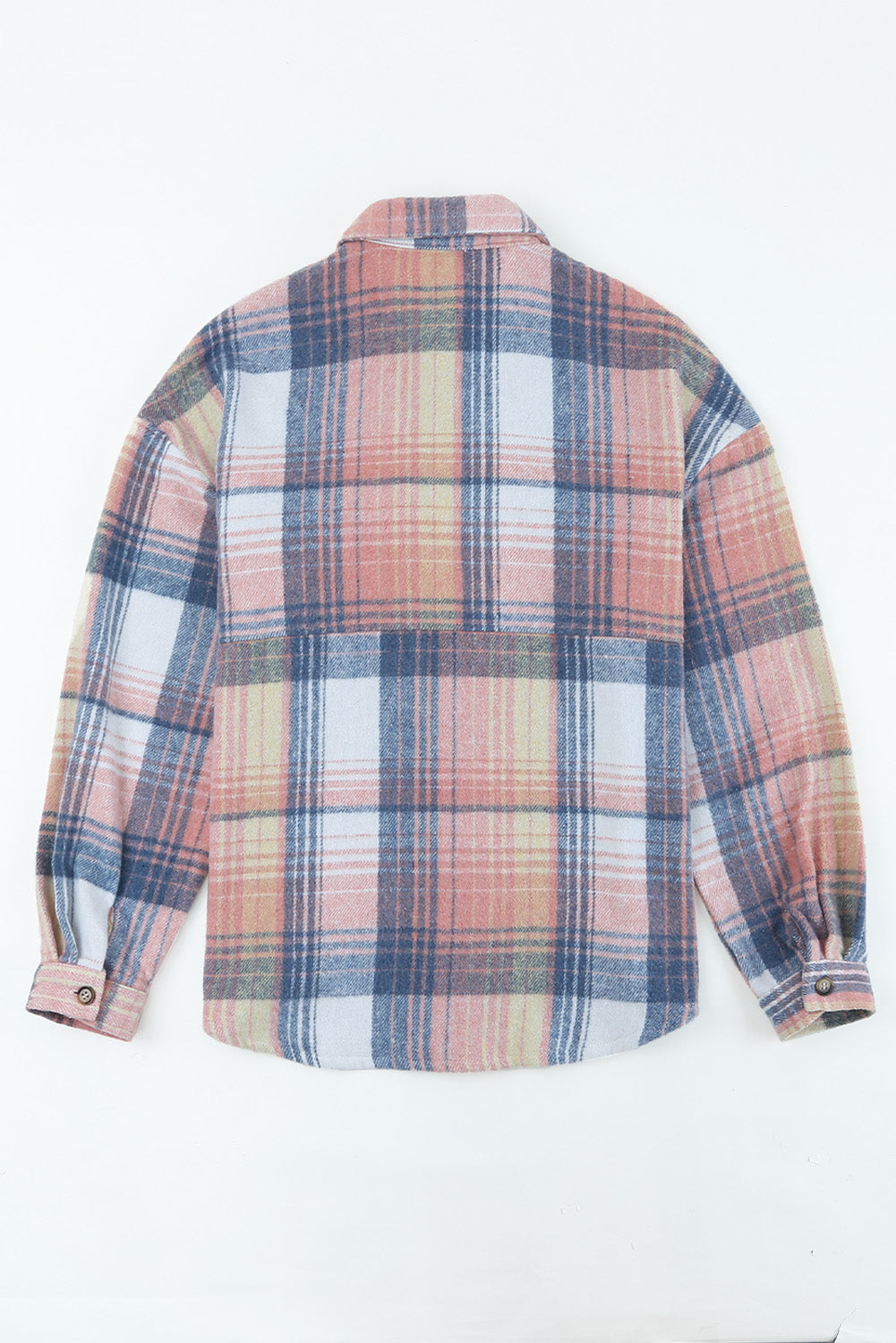 Autumn Brown Plaid Flannel Shacket