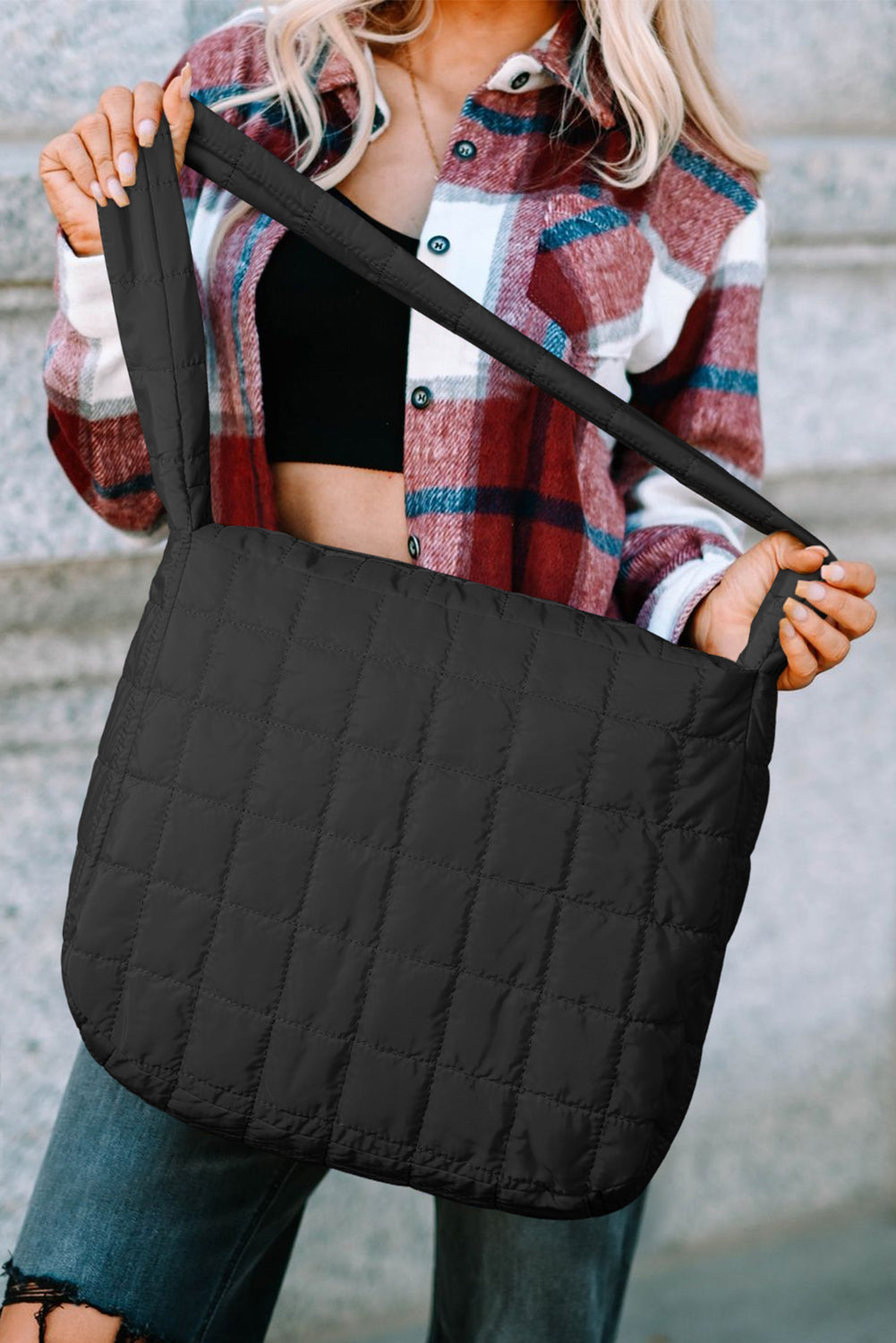 Quilted Oversize Shoulder Bag