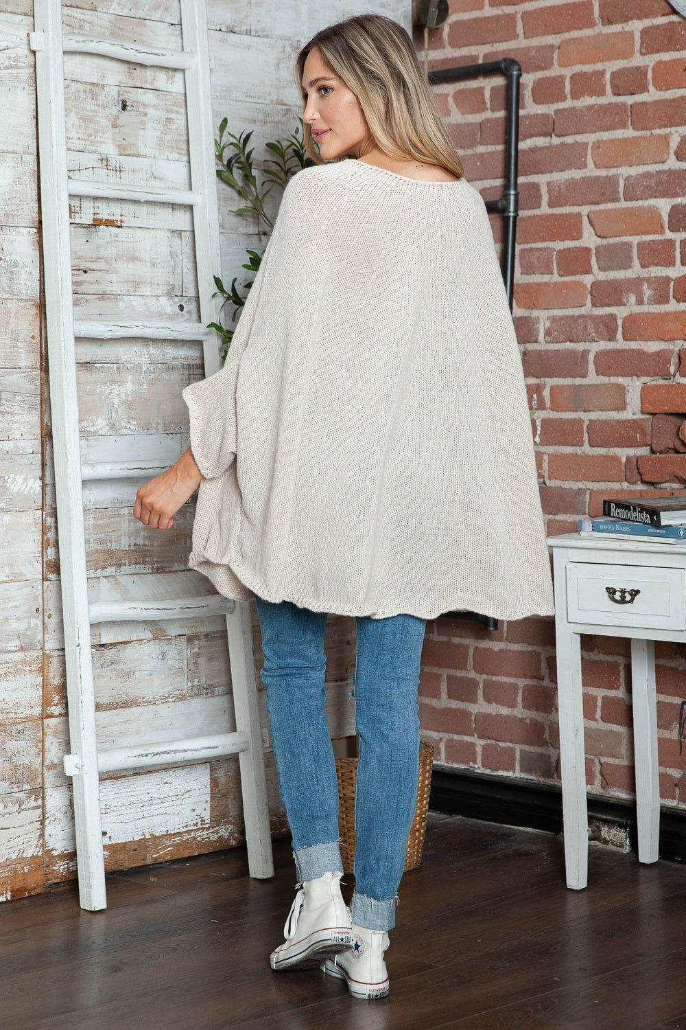 Batwing Sleeve Sweater