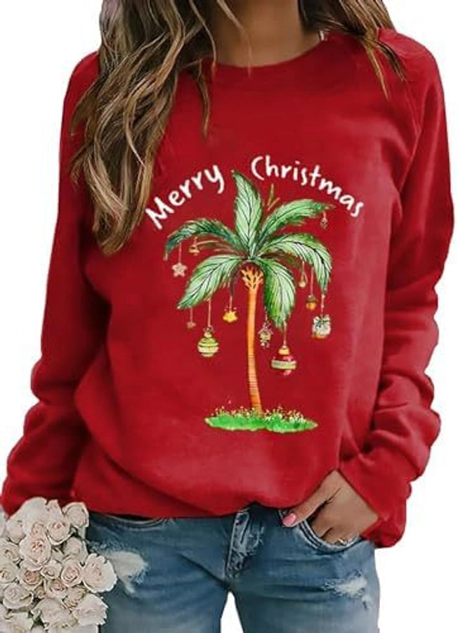 Christmas Palm Tree Sweatshirt