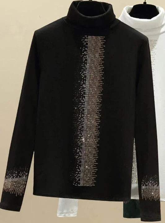 Sparkly Detailed Turtleneck