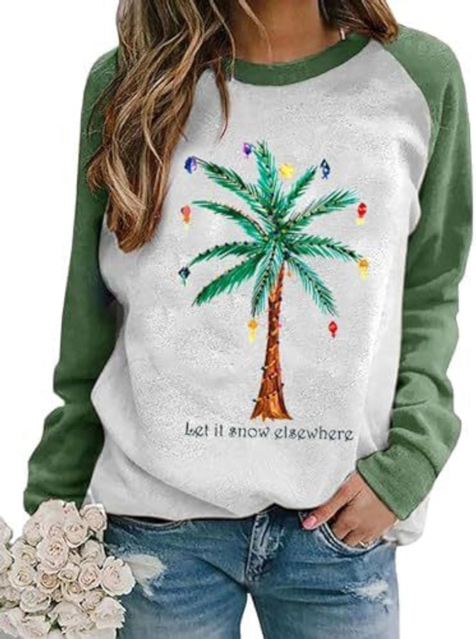 Christmas Palm Tree Sweatshirt